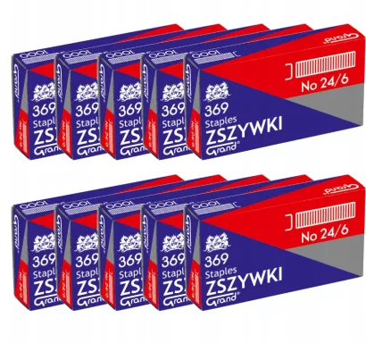 Zestaw 10 x Zszywki Grand 24/6