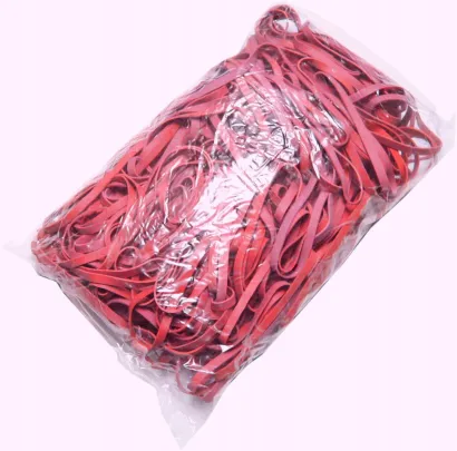 Tres gumki recepturki 200X6MM 1 kg czerwone