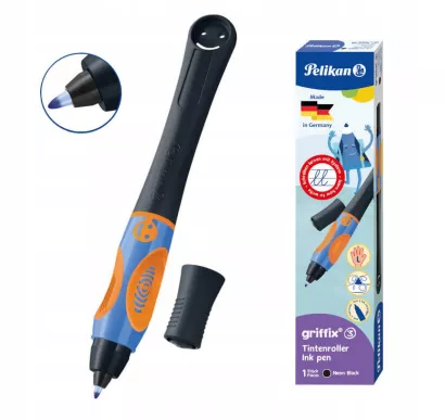 Pióro Kulkowe Dla Leworęcznych Pelikan Griffix 3 Neon Black