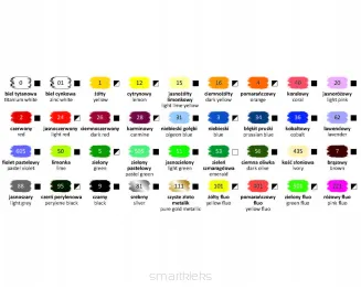 Farby Akrylowe Happy Color 36x12 ml smartkleks.pl