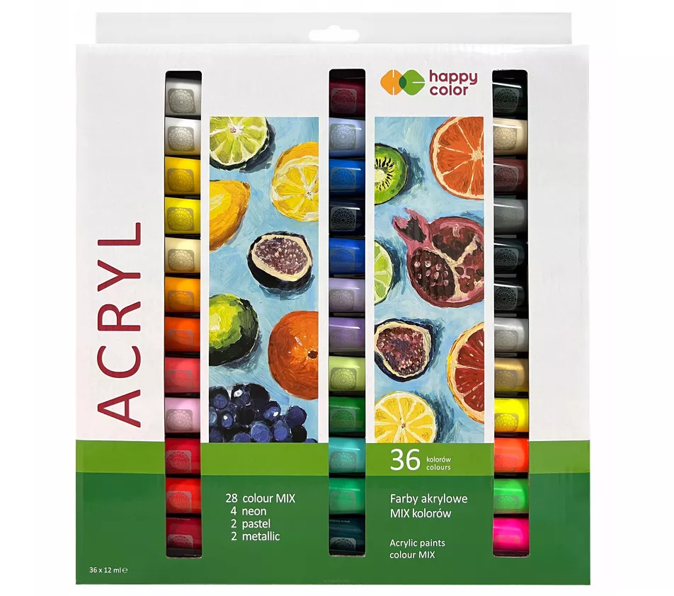 Farby Akrylowe Happy Color 36x12 ml smartkleks.pl