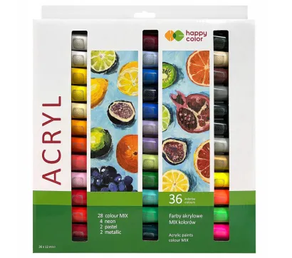 Farby Akrylowe Happy Color 36x12 ml