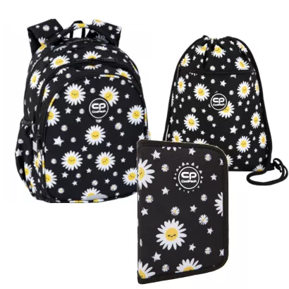 Plecak CoolPack Jerry Daisy Black z Piórnikiem i Workiem