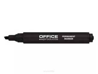 12 x Marker Permanentny Ścięty Czarny Office Products - 2