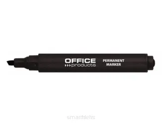 12 x Marker Permanentny Ścięty Czarny Office Products - 2