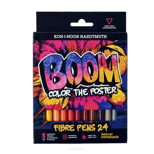 Flamastry 24 kolory Koh-i-noor