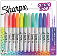 Markery Permanentne Sharpie Glam Pop 12 Kolorów Fine smartkleks.pl