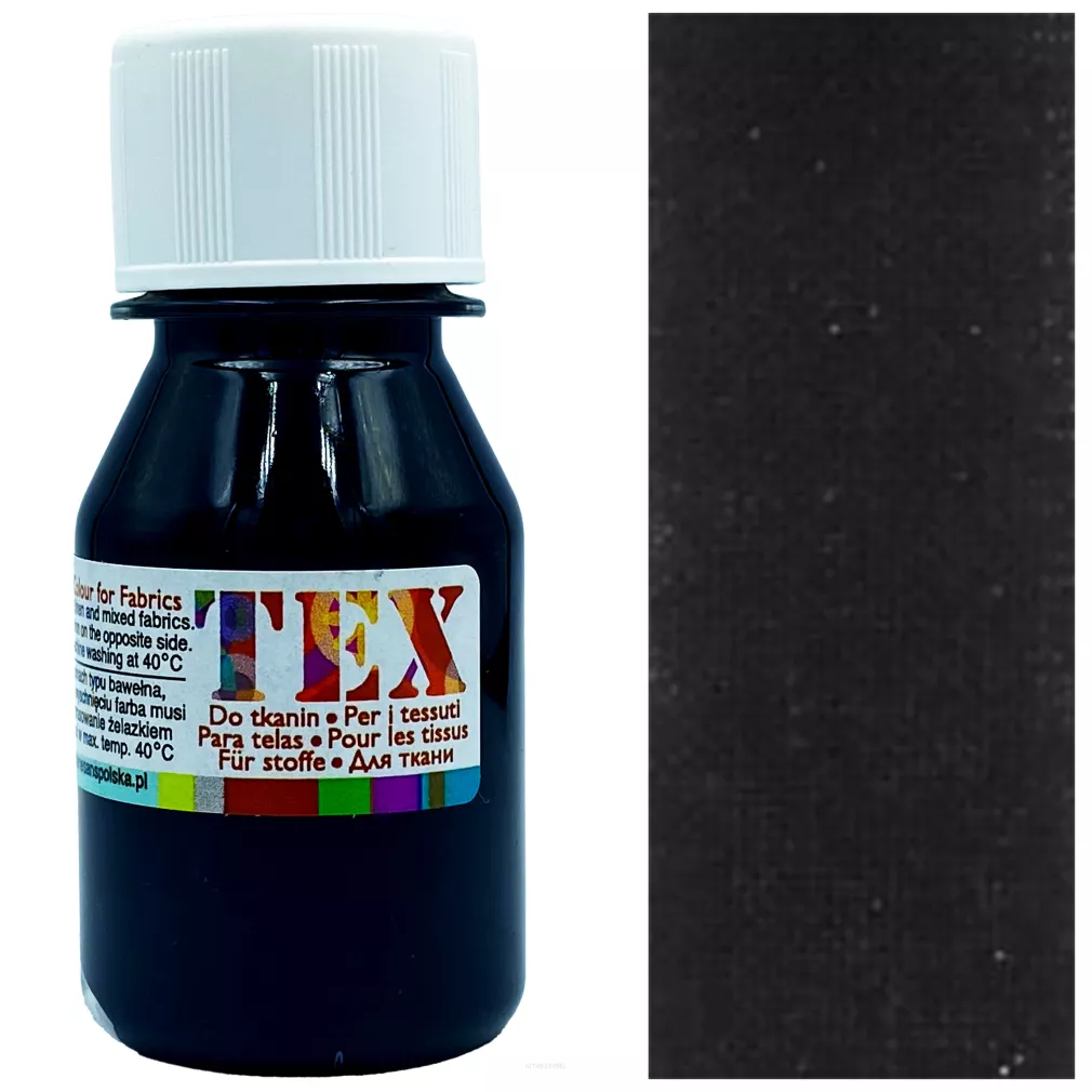 Farba do Tkanin Akrylowa Renesans 190 Black