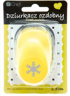 Dziurkacz Ozdobny Śnieżynka 2,5 cm JCDZ-110-072 smartkleks.pl