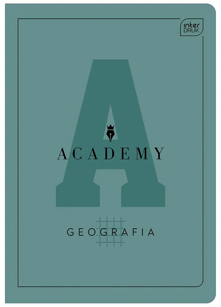 Zeszyt InterDruk A5 60k kratka 90g Geografia Academy