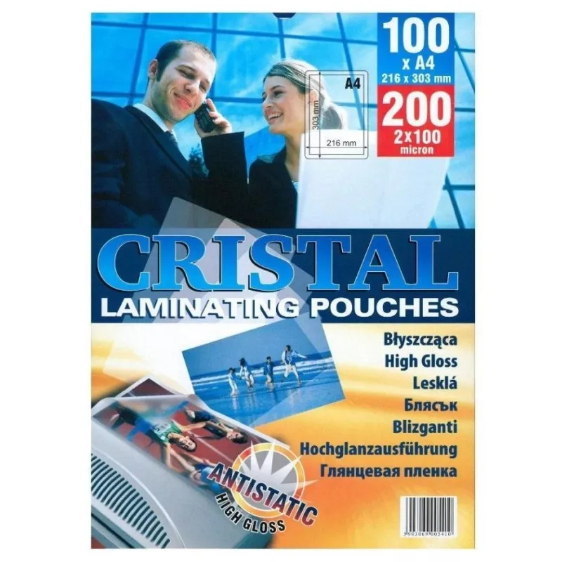 FOLIA LAMINACYJNA A4 100 MIC CRISTAL