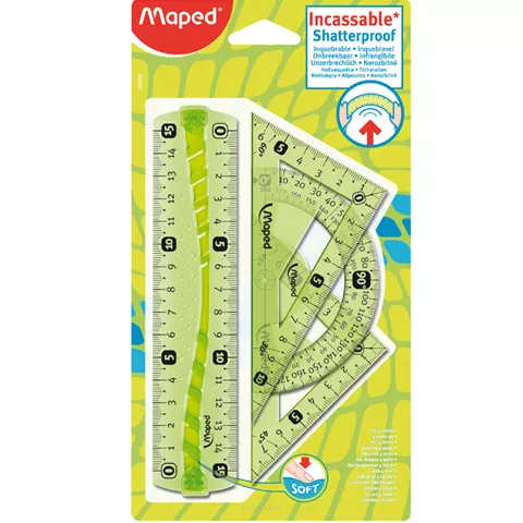 Zestaw Geometryczny 4-Częściowy Maped Mini Niełamliwy SmartKleks.pl