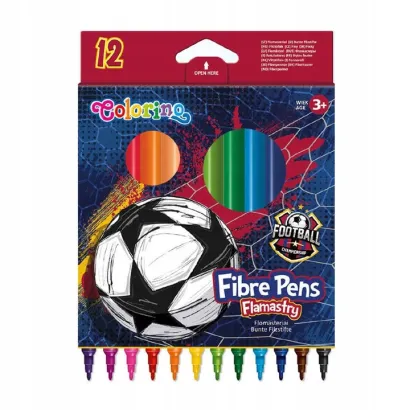 Flamastry 12 Kolorów Football Colorino
