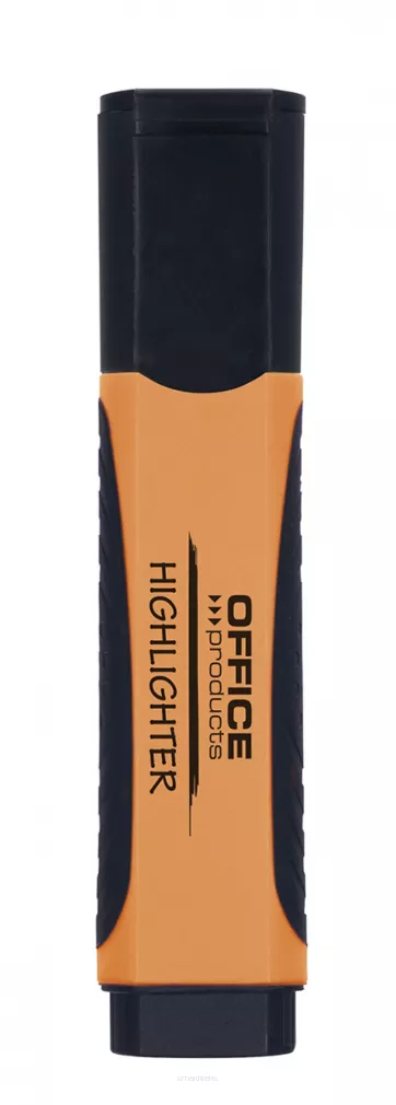 ZAKREŚLACZ OFFICE Z GUMOWYM UCHW.POMARAŃCZ.