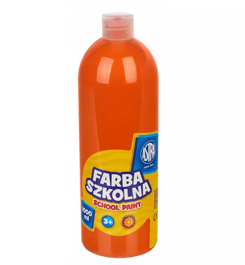 Farba Szkolna 1000 ml Pomarańczowa 