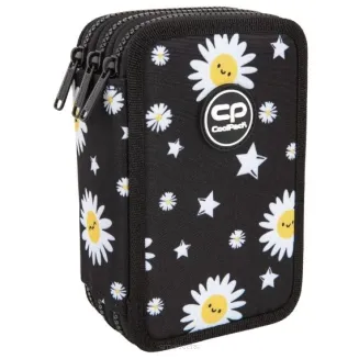 ZESTAW SZKOLNY PLECAK + PIÓRNIK Z WYPOSAŻENIEM COOLPACK DAISY BLACK
