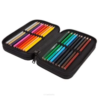 ZESTAW SZKOLNY PLECAK + PIÓRNIK Z WYPOSAŻENIEM COOLPACK DAISY BLACK