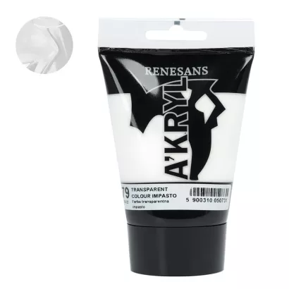 Farba Akrylowa Renesans 100ml 79 Transparentna Biała