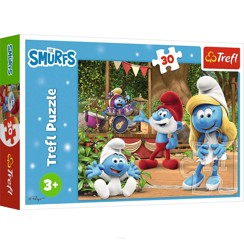 Puzzle Trefl 30 Elementów Smerfetka i Smerfy smartkleks.pl