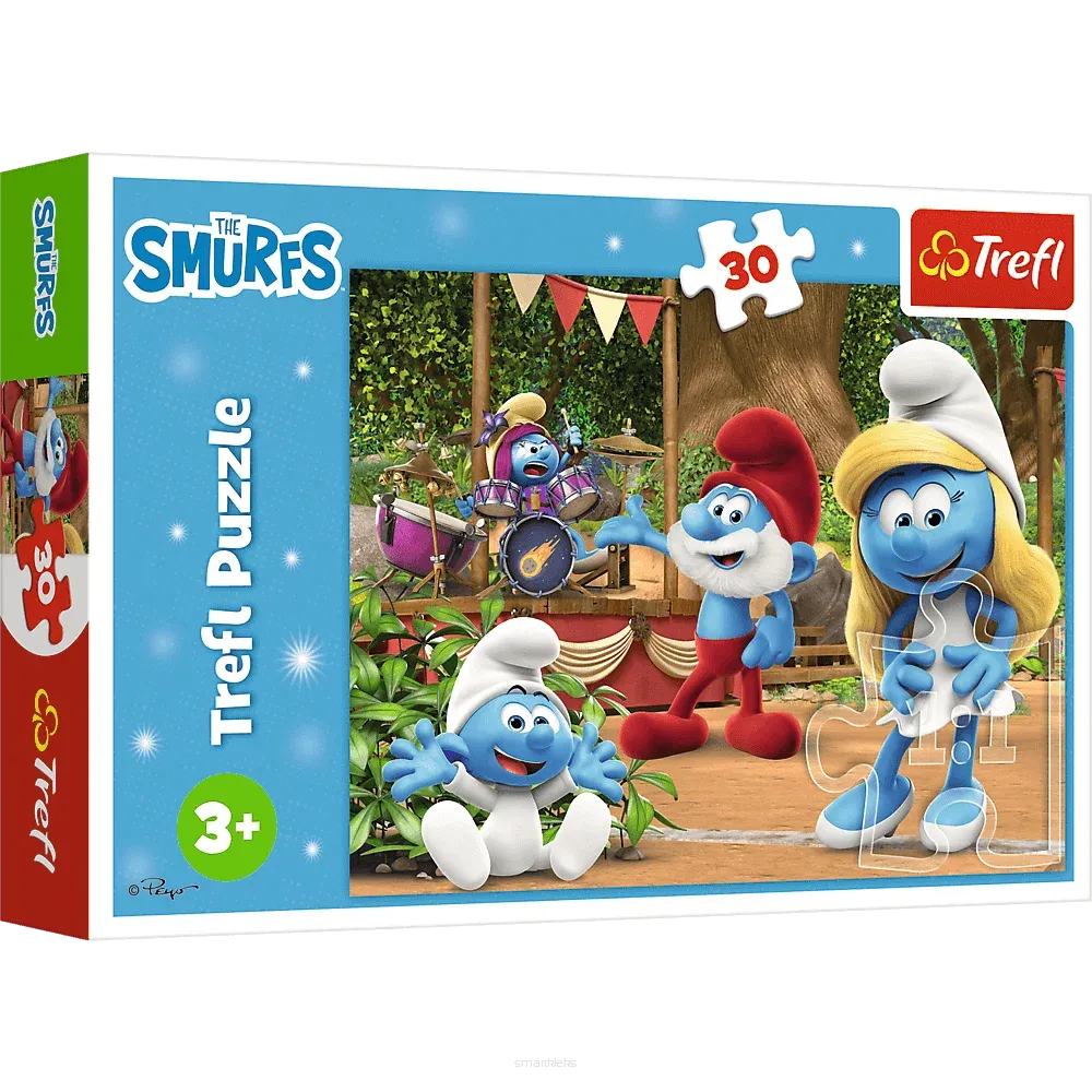 Puzzle Trefl 30 Elementów Smerfetka i Smerfy smartkleks.pl
