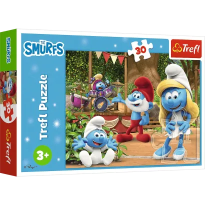 Puzzle Trefl 30 Elementów Smerfetka i Smerfy