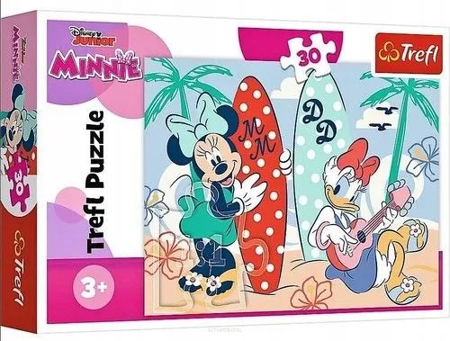 Puzzle Trefl 30 Elementów Disney Junior Myszka Minnie Kolorowa  SmartKleks.pl
