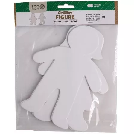 Kształty z Kartonu-  Postać Chłopca i Dziewczynki