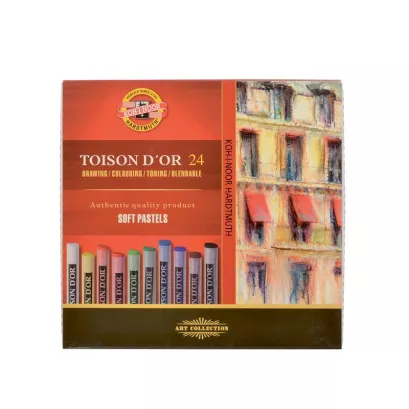 Pastele suche Toison D'or Koh-I-Noor 24 kolory