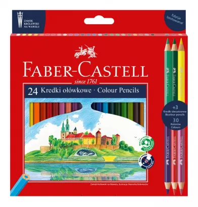 Kredki Ołówkowe Zamek Faber-Castell 24 kolory