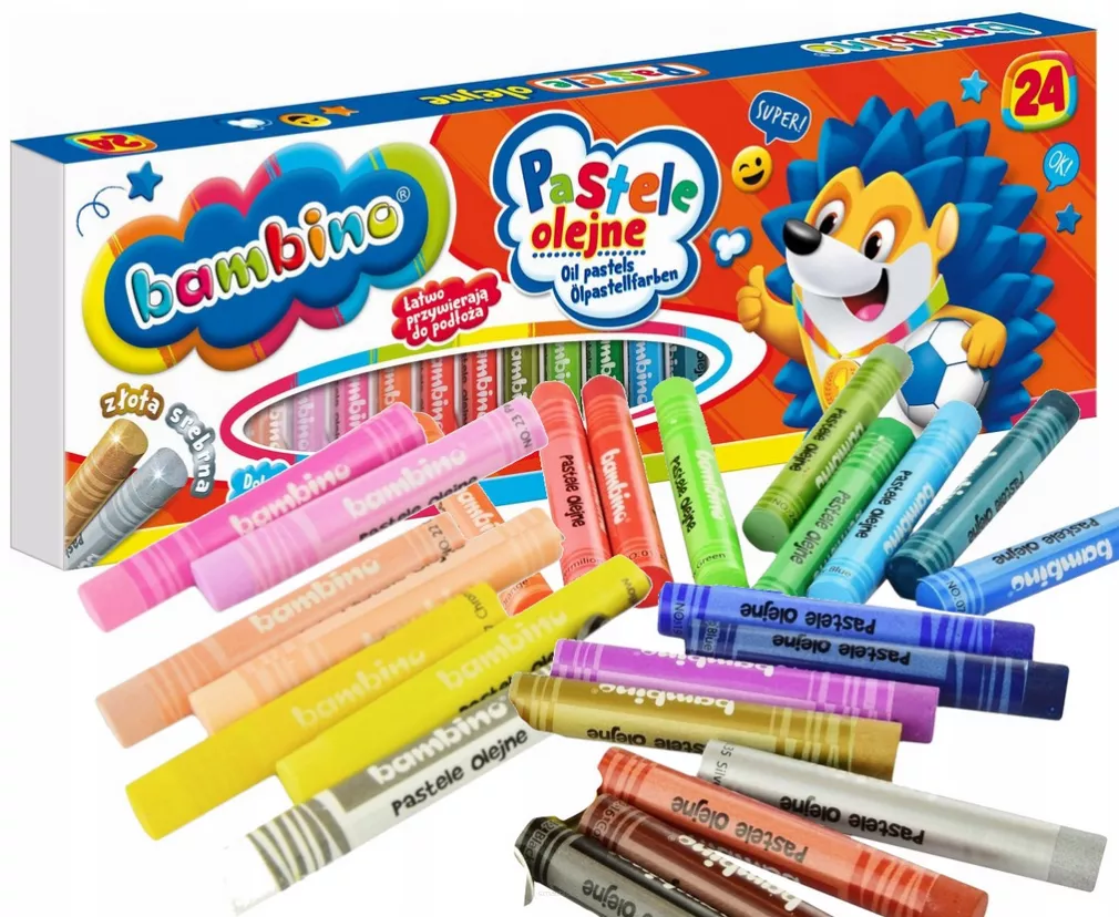 Pastele Olejne Bambino 24 Kolory