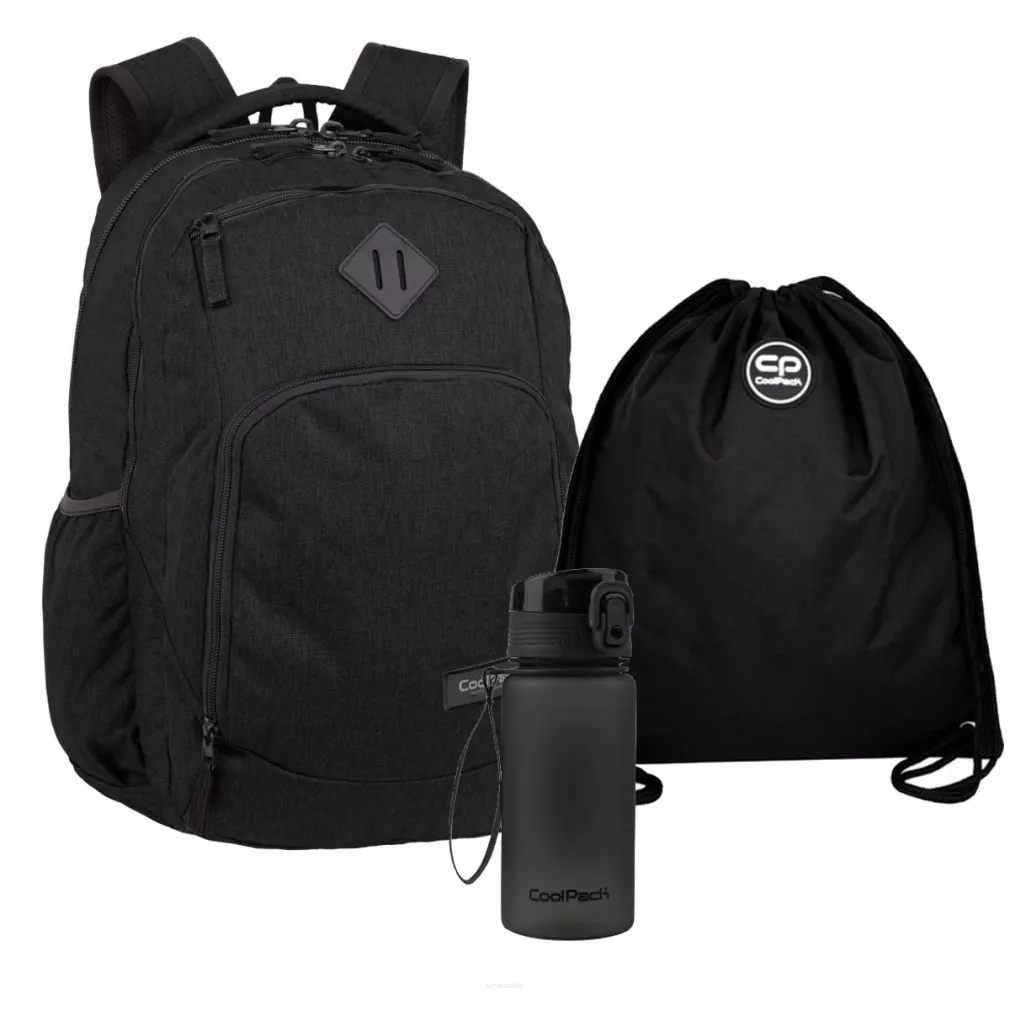Zestaw Coolpack Black Break Plecak + Worek + Bidon 400ml