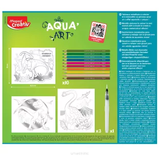 Zestaw Maped  Aqua Art Obrazy Akwarelowe - Dinozaury SmartKleks.pl