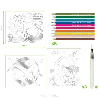 Zestaw Maped  Aqua Art Obrazy Akwarelowe - Dinozaury SmartKleks.pl