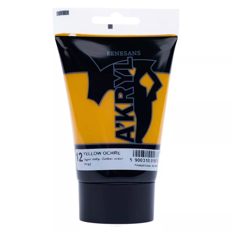 Farba Akrylowa Renesans 100ml 12 Ugier Żółty