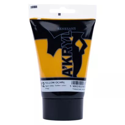 Farba Akrylowa Renesans 100ml 12 Ugier Żółty