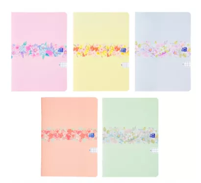 Zeszyt A5 Oxford Flowers Okładka Laminowana Kratka 32k