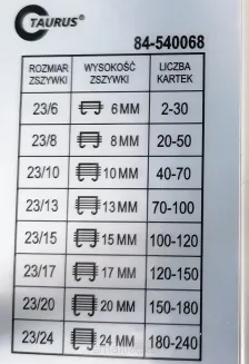 Zszywacz Archiwizacyjny Taurus 84-540068 smartkleks.pl