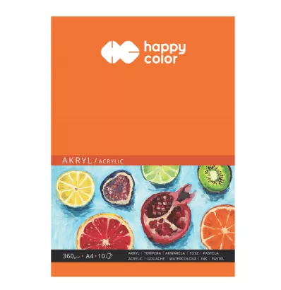 Blok Akrylowy A4 Akryl, Tempera, Pastela, Akwarela, Tusz 360g/m2