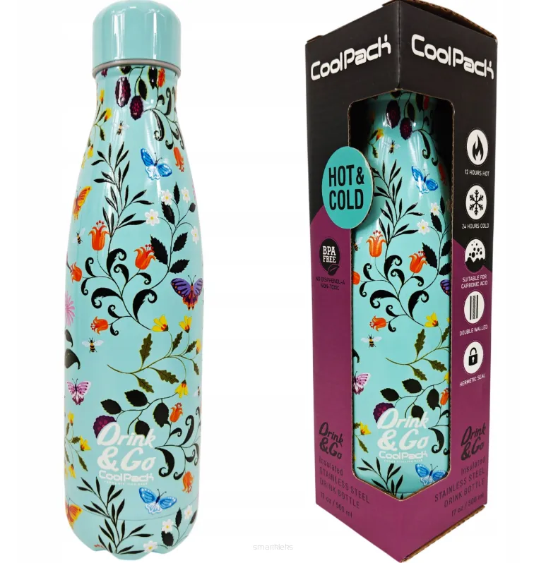 Bidon Termiczny Metal Drink&Go  Termos CoolPack Cherry tree