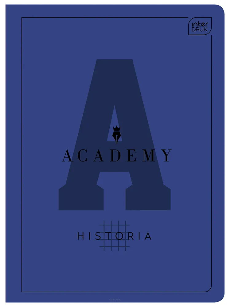 Zeszyt tematyczny InterDruk A5 60 Kratka 90g Historia Academy Hybryda