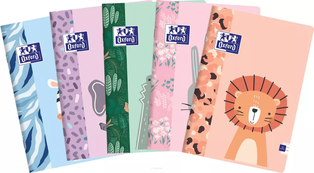 Zeszyt Oxford  Kids A5/32k Linia Podwójna Kolorowa smartkleks.pl