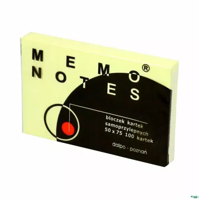 Bloczek samoprzylepny Karteczki 50x75mm Memo Dalpo