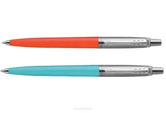 Zestaw Parker Jotter Błękitny i Pomarańczowy + Niebieskie Etui SmartKleks.pl
