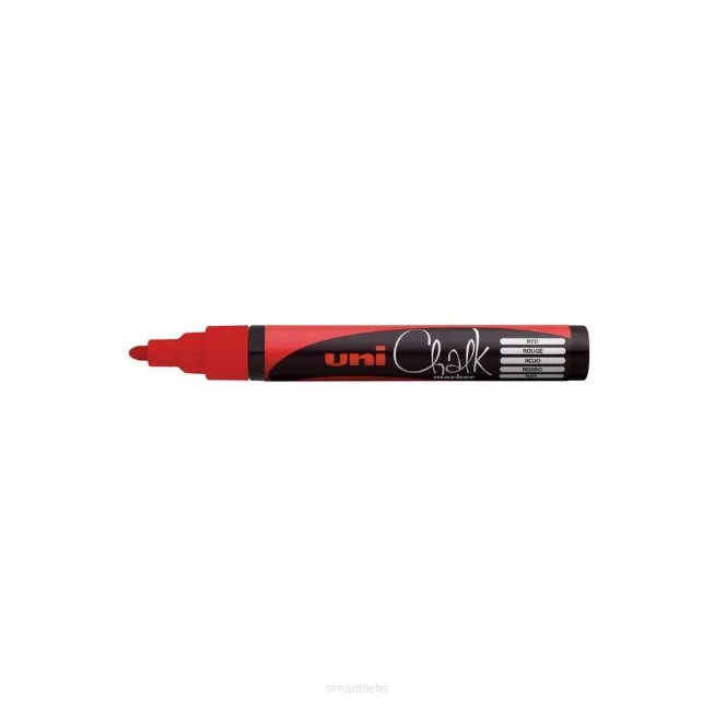 Marker KREDOWY Uni Chalk PWE-5M 1.8-25mm Czerwony  smartkleks.pl