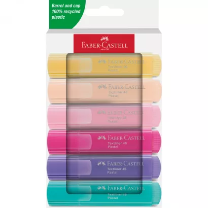 Zakreślacze Pastelowe Faber-Castell 6szt