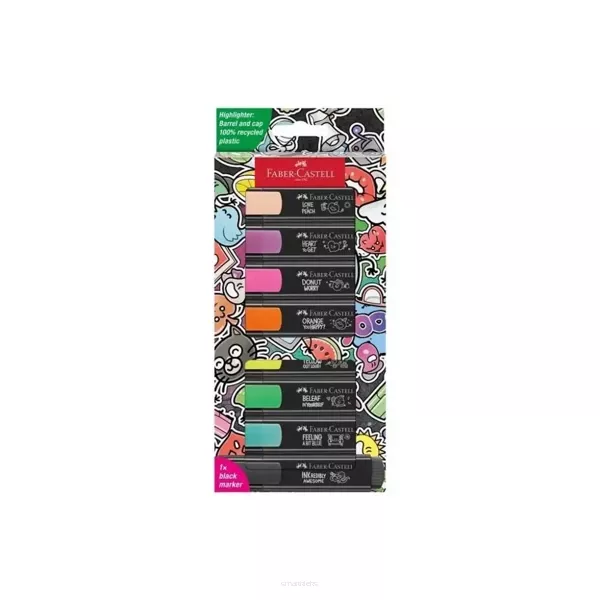 Faber-Castell Zakreślacz 1546 edycja Graffiti 8szt smartkleks.pl