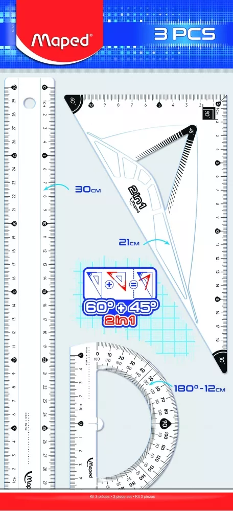 Zestaw Geometryczny 3-Częściowy Maped Maxi SmartKleks.pl