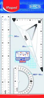 Zestaw Geometryczny 3-Częściowy Maped Maxi