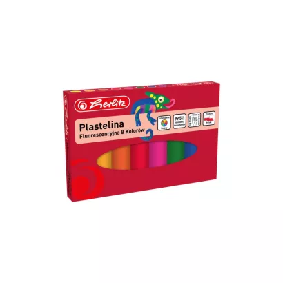Plastelina Fluorescencyjna Herlitz 8 Kolorów