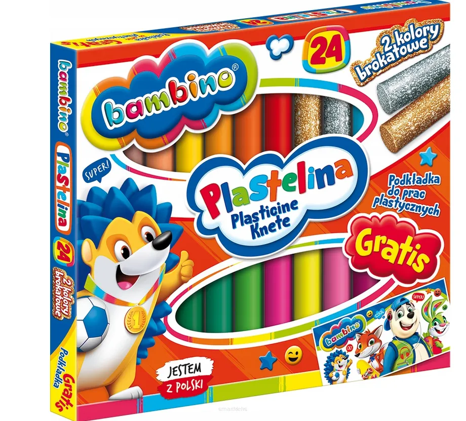 Plastelina Bambino 24 kolory